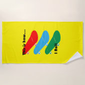 So rolle ich Design - Strandhandtuch (Vorderseite)