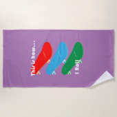 So rolle ich Design - Strandhandtuch (Vorderseite)