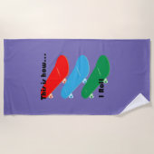 So rolle ich Design - Strandhandtuch (Vorderseite)