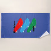 So rolle ich Design - Strandhandtuch (Vorderseite)