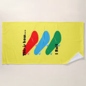 So rolle ich Design - Strandhandtuch (Vorderseite)