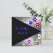 SO ROLLE ICH DIE EINLADUNG DER BACHELOR-PARTY (Stehend Vorderseite)