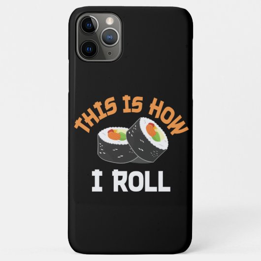 So rolle ich - Funny Sushi Case-Mate iPhone Hülle (Rückseite)
