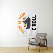 So rolle ich - Funny Sushi Wandteppich (Beispiel)