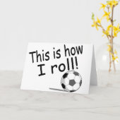 So rolle ich (Fußball) Karte (Gelbe Blume)