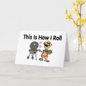 So rolle ich GRILLEN Grillen Karte (Gelbe Blume)