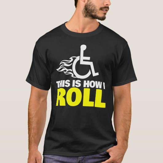 So rolle ich Handicap Rollstuhl T-Shirt (Vorderseite)