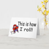 So rolle ich (Hockey) Karte (Gelbe Blume)