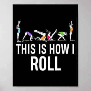 So rolle ich lustige Cheerleading-Turnen  Poster
