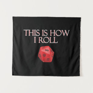 So rolle ich lustige RPG-Würfel Wandteppich