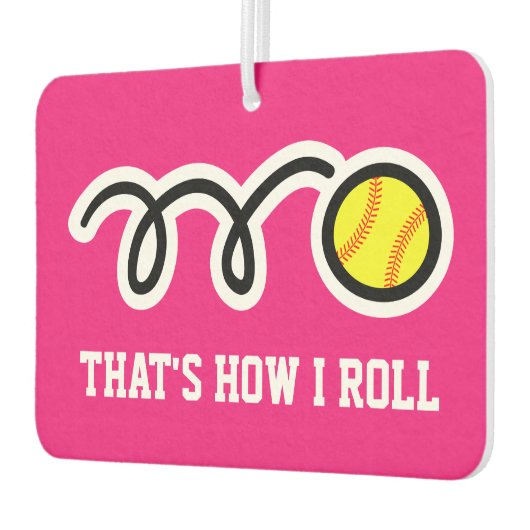So rolle ich lustige Softball-Autoluft Autolufterfrischer (Links)