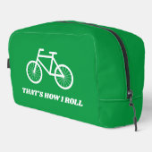 So rolle ich lustige Toilettentasche für Fahrradfa Waschbeutel (Rechte Ecke)