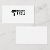 SO ROLLE ICH MALERN VISITENKARTE (Vorne/Hinten)