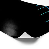 so rolle ich niedlichen Bowling Poster (Ecke)