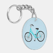 SO ROLLE ICH Niedliches Fahrrad CUSTOM Schlüsselanhänger (Vorderseite links)