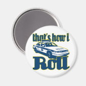 So rolle ich Polizei Magnet (Vorderseite/Rückseite)