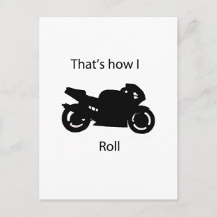 So rolle ich postkarte