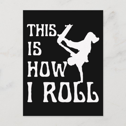 SO ROLLE ICH POSTKARTE (Vorderseite)