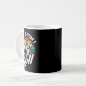 So rolle ich Retro-Bowling 60er 70er Bowler Fu Kaffeetasse (Vorderseite Links)