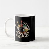 So rolle ich Retro Bowling Bowler Lustiges Geschen Kaffeetasse (Links)