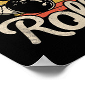So rolle ich Retro lustiges Bowling-Team Bowler Poster (Ecke)
