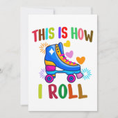 So rolle ich - Roller Skaten Einladung (Vorderseite)
