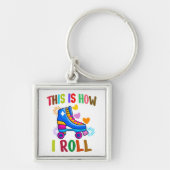 So rolle ich - Roller Skaten Schlüsselanhänger (Vorne)