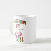 So rolle ich - Roller Skaten Unicorn Kaffeetasse (Vorderseite Links)