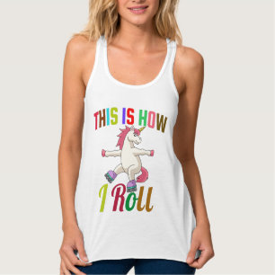 So rolle ich - Roller Skaten Unicorn Tank Top