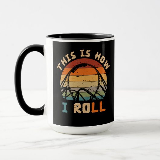 So rolle ich Roller Untersetzer Liebhaber Tasse (Links)