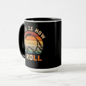 So rolle ich Roller Untersetzer Liebhaber Tasse (Vorderseite Links)