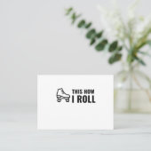 SO ROLLE ICH SKATE ROLLER VISITENKARTE (Stehend Vorderseite)