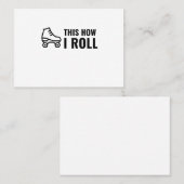 SO ROLLE ICH SKATE ROLLER VISITENKARTE (Vorne/Hinten)