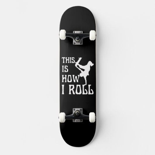 SO ROLLE ICH SKATEBOARD (Vorderseite)
