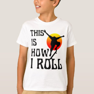So rolle ich T-Shirt