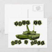 So rolle ich Tank Postkarte (Vorne/Hinten)