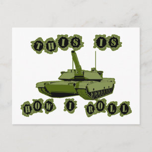 So rolle ich Tank Postkarte