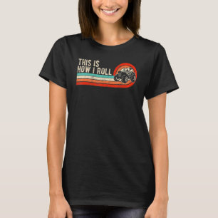 So rolle ich Vintage-Traktor Retro-Sonnenuntergang T-Shirt