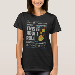So rolle ich zu Chanukka T-Shirt