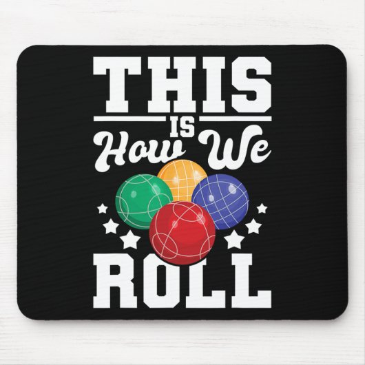 So rollen wir - Bocce Ll Player Bowling Game Mousepad (Vorne)
