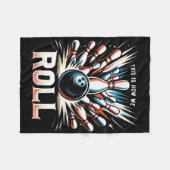So rollen wir für einen Bowler Bowling Fleecedecke (Vorderseite (Horizontal))