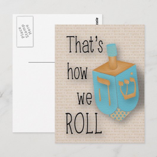 So rollen wir postkarte (Vorne/Hinten)