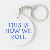 SO ROLLEN WIR RV Vanlife Camping CUSTOM Schlüsselanhänger (Rückseite)