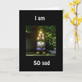 SO "SAD" UND SIE WERDEN "FALSCH". KARTE (Gelbe Blume)