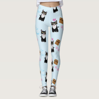 So sassy Sourpuss Power Cat Cartoon Leggings