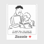 So schalten Sie den Computer ein Aufkleber (Blatt)