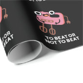 So schlagen oder nicht, um die lustige Backpuppe z Geschenkpapier (Rolleneckpunkt)