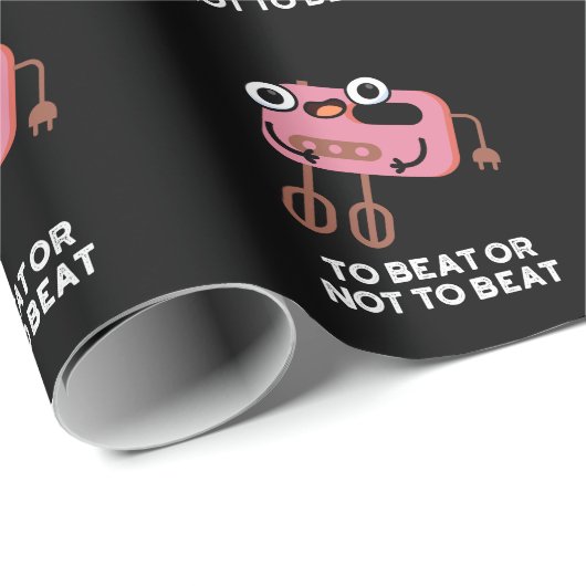 So schlagen oder nicht, um die lustige Backpuppe z Geschenkpapier (Rolleneckpunkt)