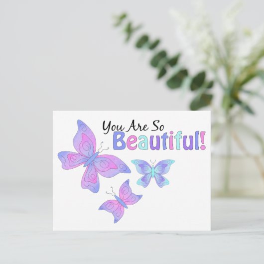 So schön! postkarte (Stehend Vorderseite)