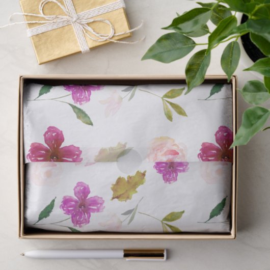 So schön Wasserfarbenflora Seidenpapier (Geschenk)